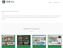 Tablet Screenshot of idealinternet.com